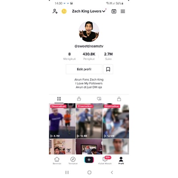 akun tiktok real aktif indo