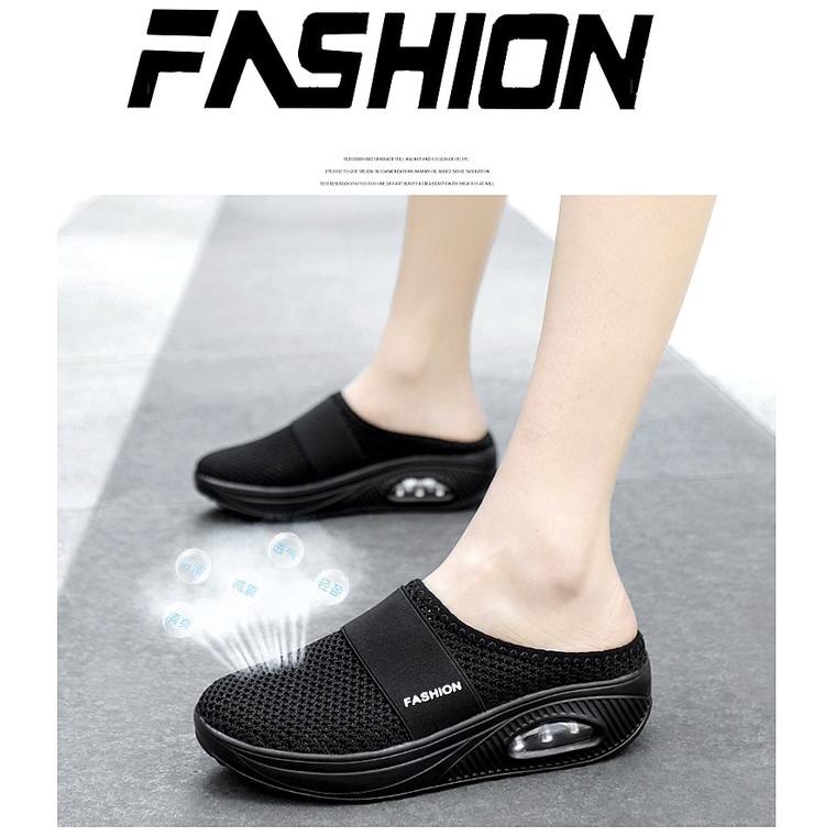 Lalafunny Sepatu Bantalan Udara  Non-Slip Sol Tebal Muller Shoes Sandal Berjalan Ringan