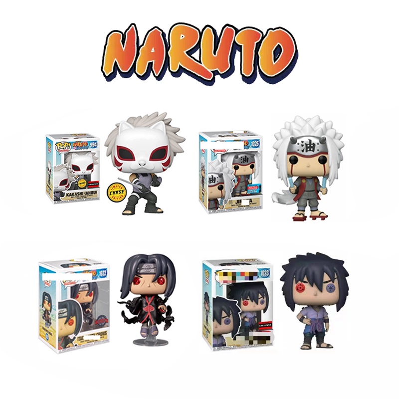 Sasuke Figure POP Naruto Funko Anime Mainan Mainan Kakashi Hadiah Itachi Jiraiya Model