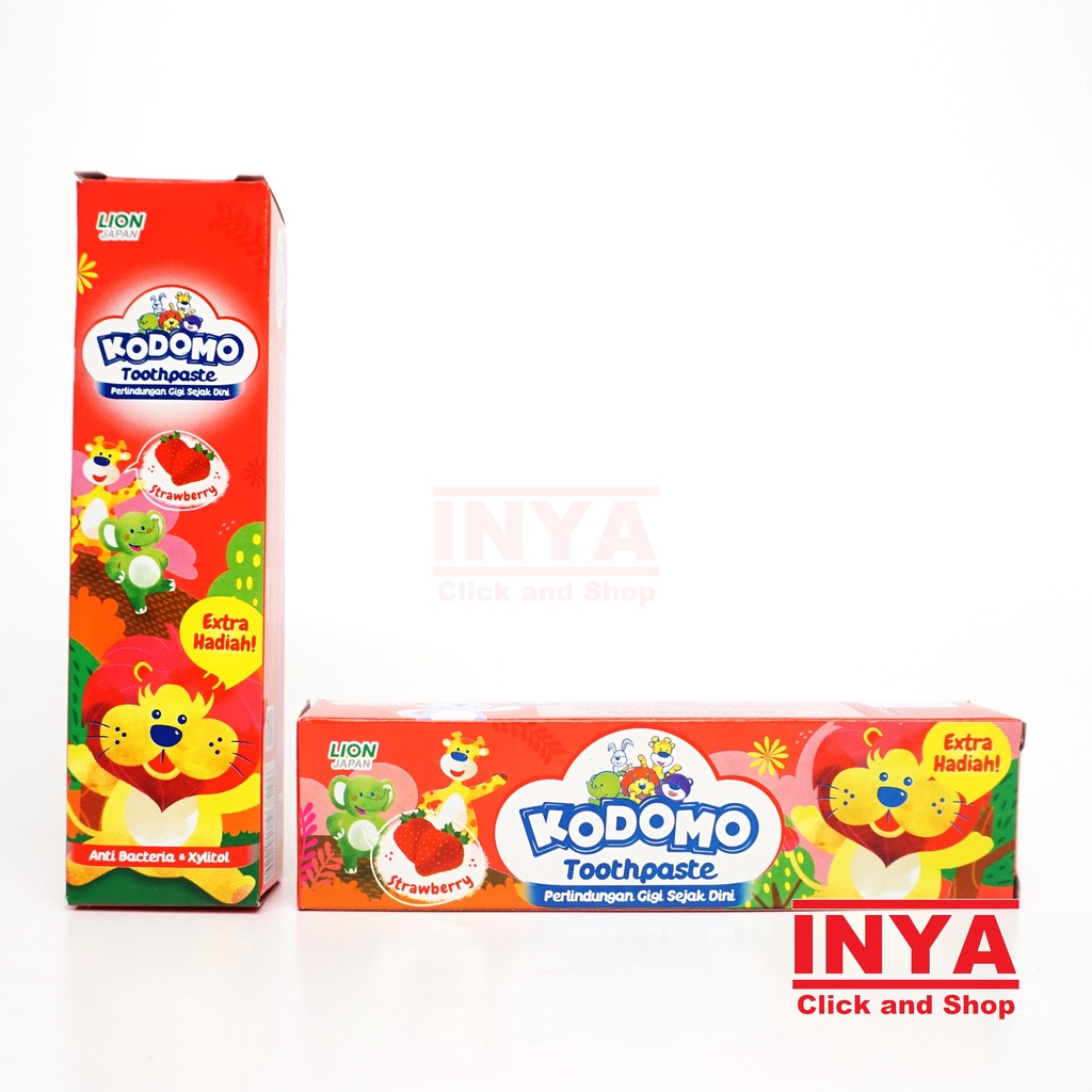 KODOMO TOOTHPASTE STRAWBERRY 45gr - Pasta Gigi Anak - Odol