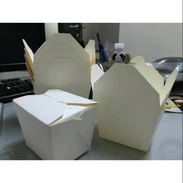 Box Bento Kertas | Rice Box Paper Ukuran M MIN50PCS