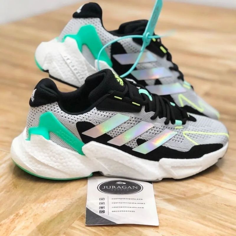 Adidas X9000L4 &quot;Crystal White/Cloud White-Screaming Green&quot;