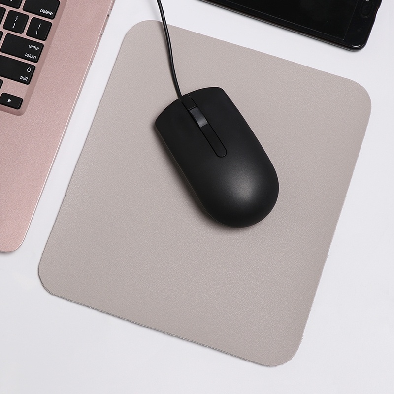 Mouse Pad Ukuran Kecil Bahan Kulit Tahan Air Untuk Laptop