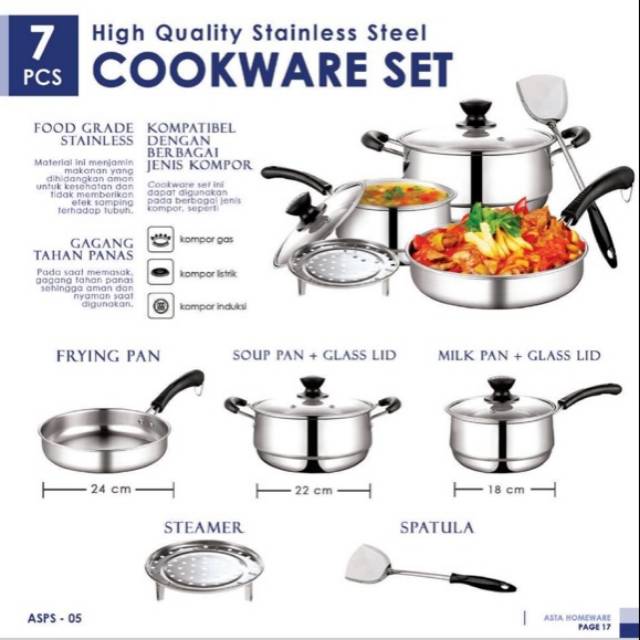 PANCI SET ASTA PANCI KUKUS 7PCS
