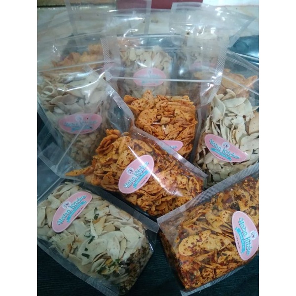 

keripik otak otak pedas daun jeruk