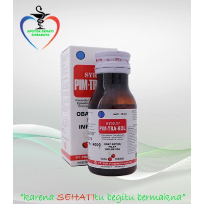 PIM TRA KOL PIMTRAKOL SYRUP LEMON CHERRY BATUK 60 ML