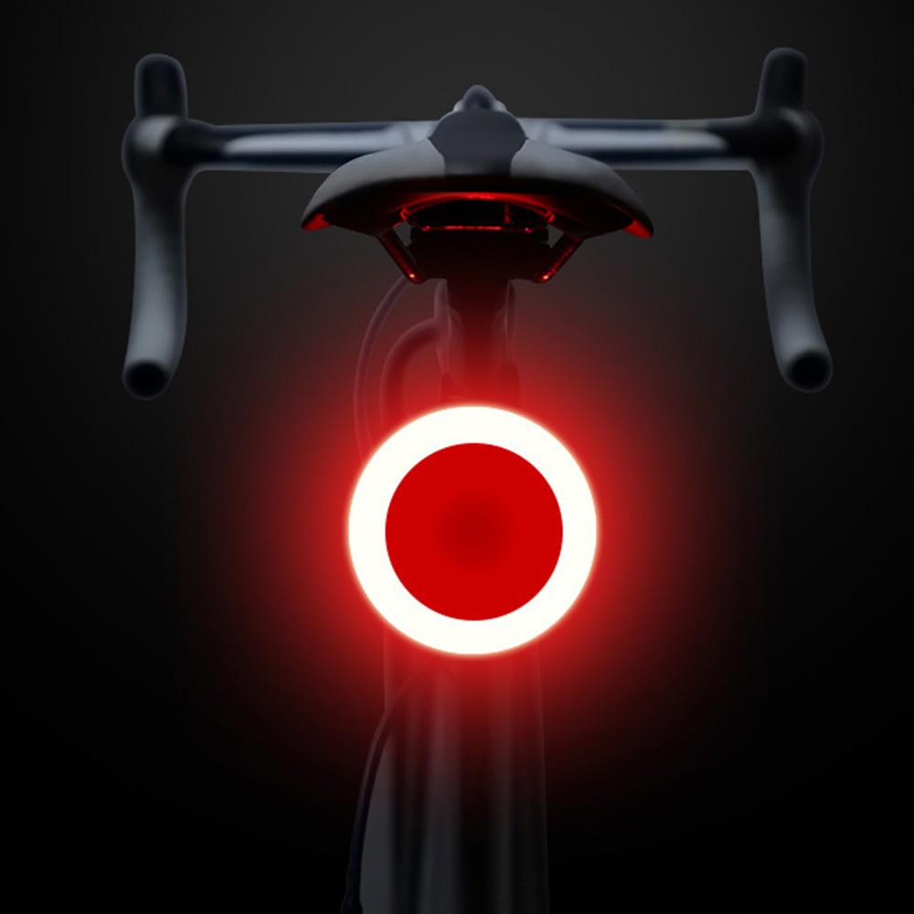 Zacro Lampu Sepeda Tail Light LED Bicycle Circle USB Charging - ZHA0097-Black