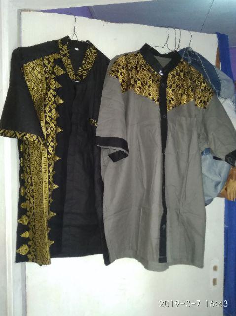 Bswart Batik Hrb026 Kenongo Hem Pendek Padi Pekalongan M L Xl Batik Pria Murah Modern Grosir