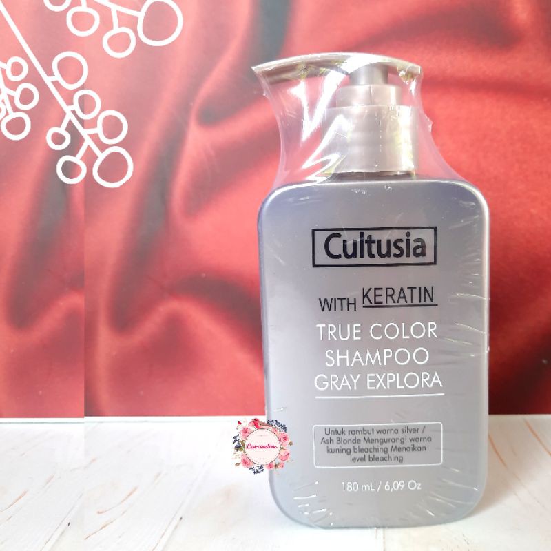 CULTUSIA SHAMPOO GRAY EXPLORA / GREY SHAMPOO / SILVER SHAMPOO180 ML