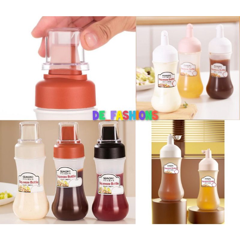 Botol Minyak Saus Kecap Bahan Plastik Anti Tumpah 280 ml Multifungsi