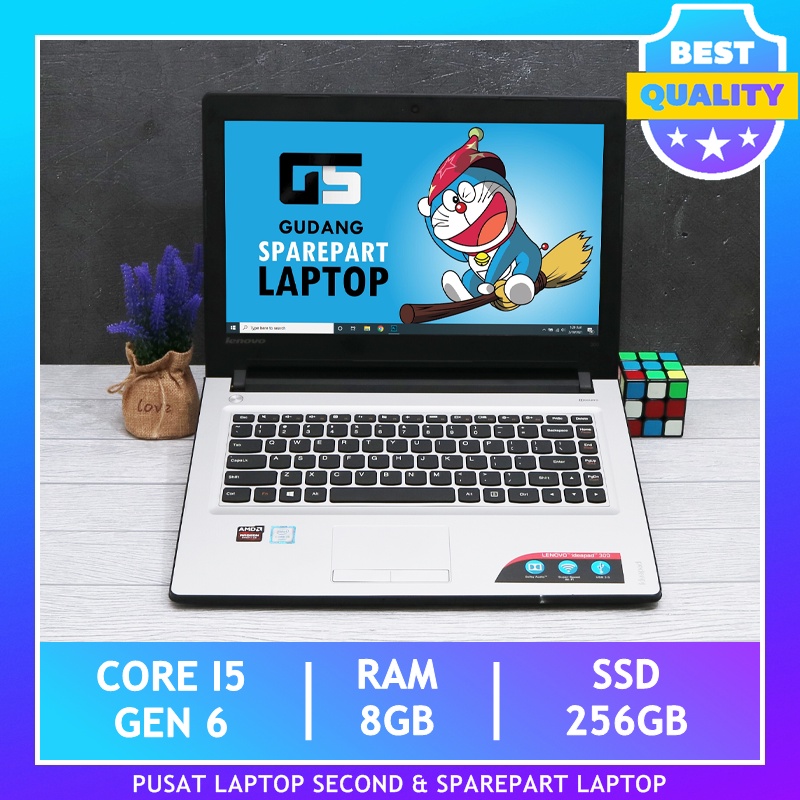 Grosir Laptop Lenovo IDEAPAD 300 Core I5 Gen 6 Ram 8GB SSD 256GB Laptop Second Terbaik Berkualits