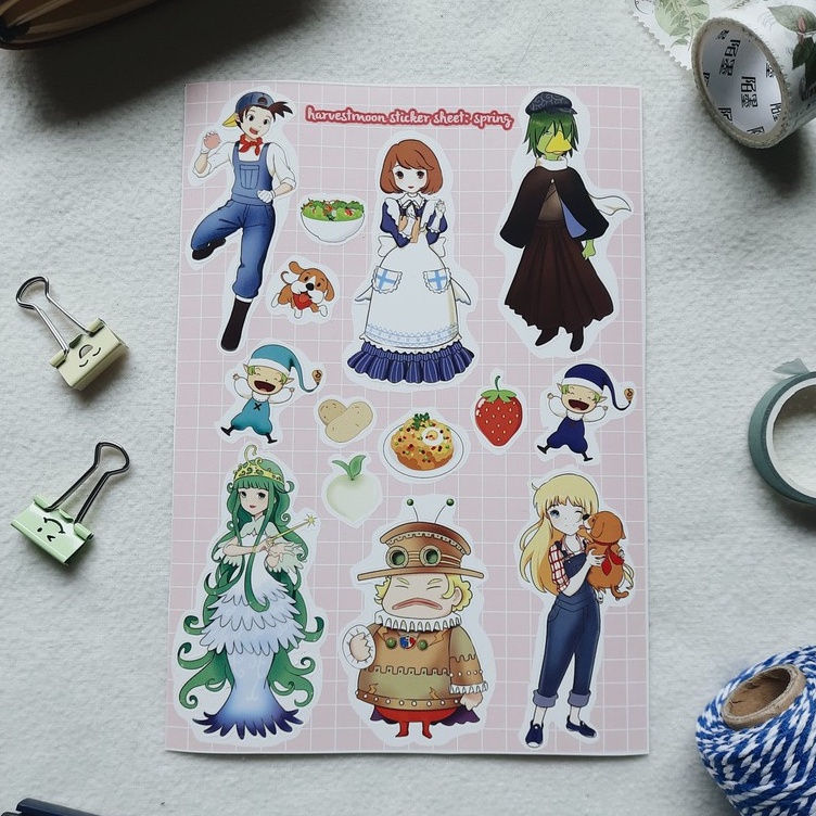 Stiker Aesthetic Harvest Moon Four Seasons Back To Nature Shopee Indonesia