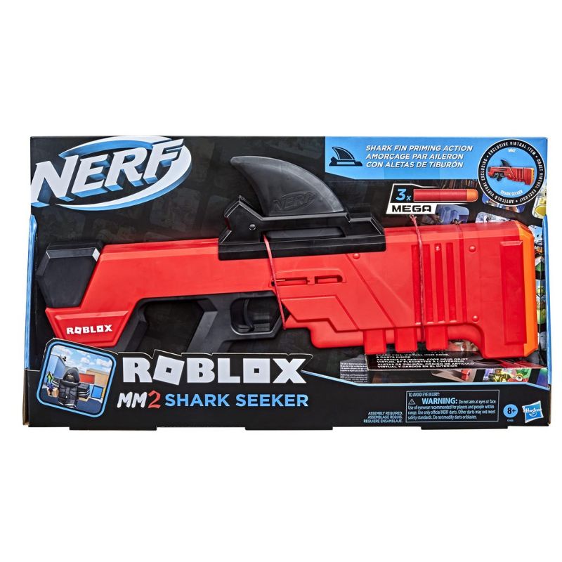 NERF Roblox MM2 Shark Seeker Dart Blaster Original