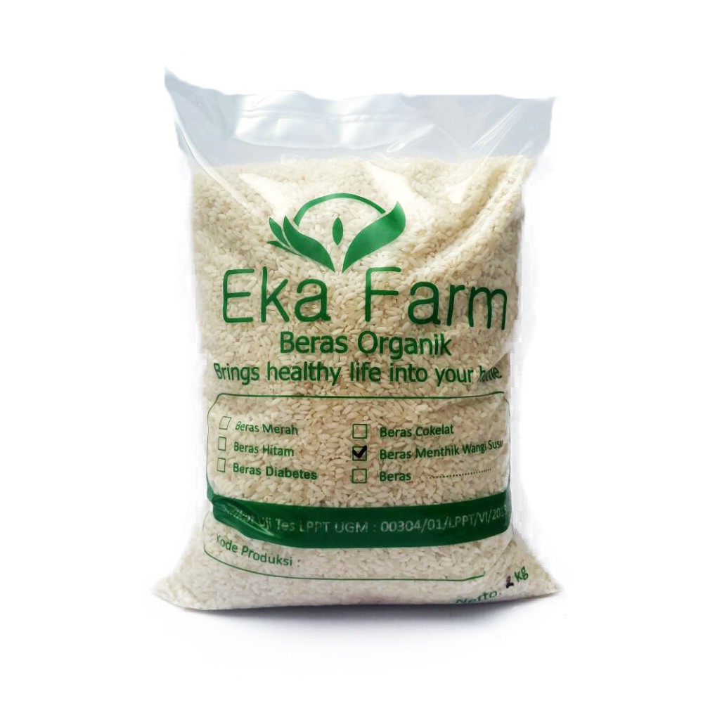 

Ekafarm Beras Mentik Wangi Susu Organik Kemasan Non Vakum 5kg Eka Farm