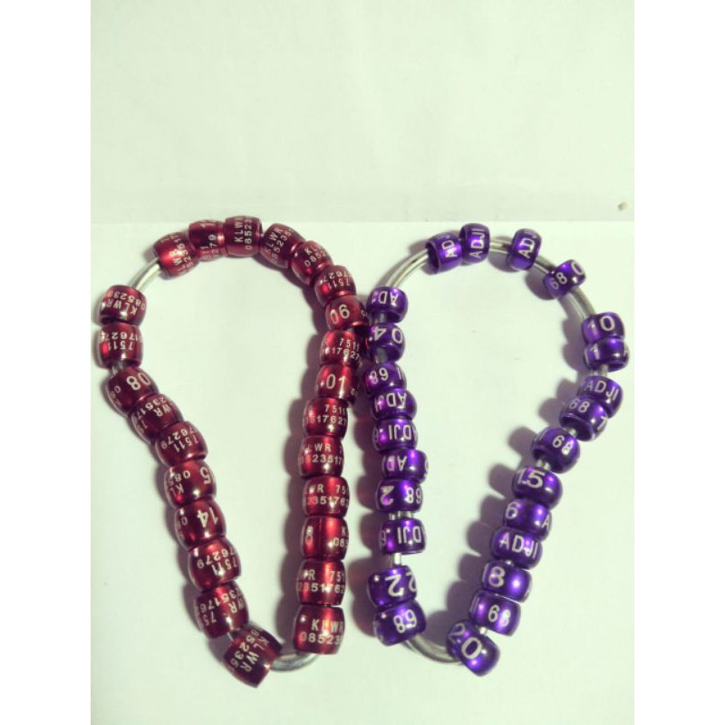 TERMURAH. gelang identitas perkutut/ring burung perkutut model donat bisa pesan nama,min order 25