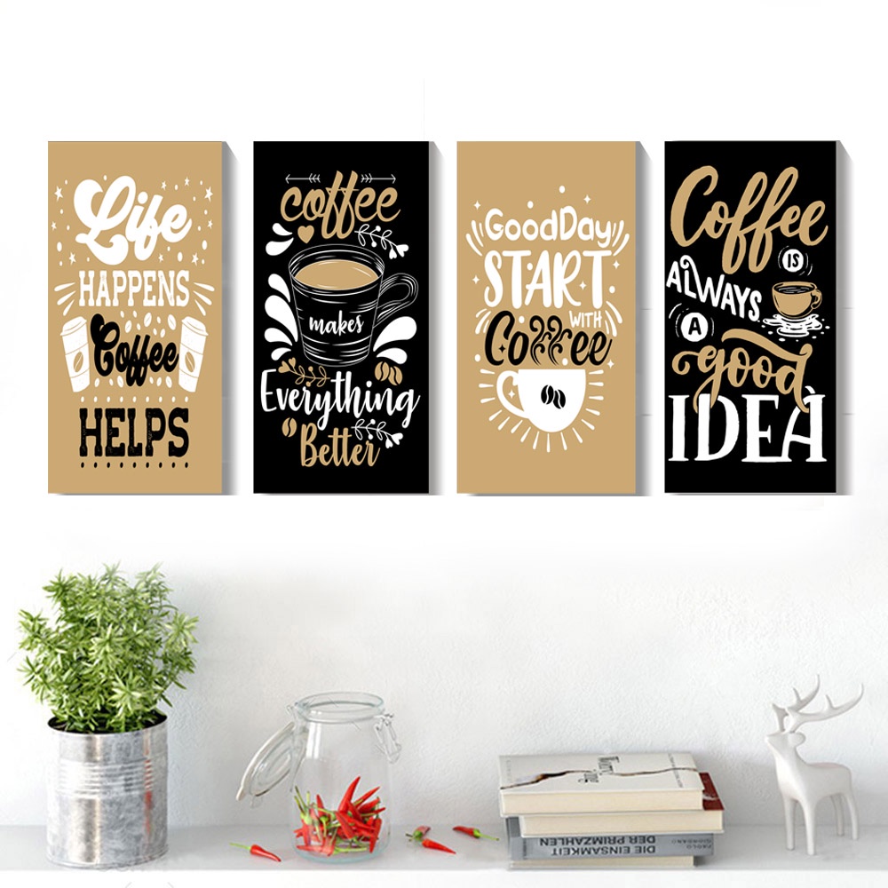 Hiasan Dinding Dapur Kopi Dekorasi Cafe Poster Aesthetic Pajangan dinding