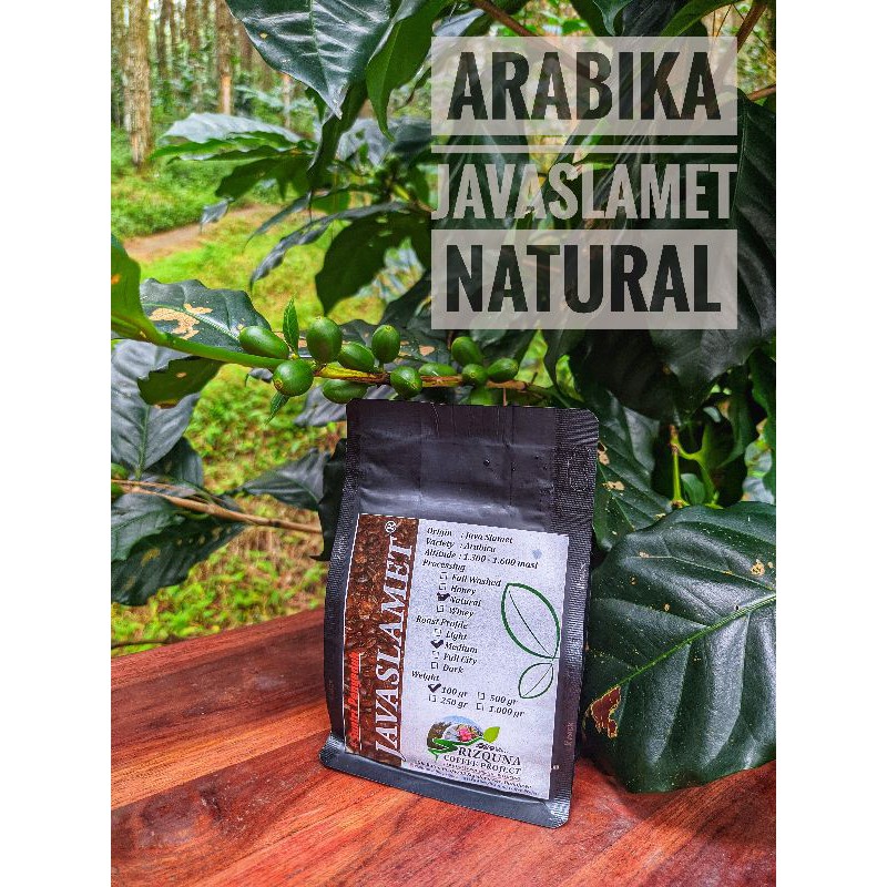 

Arabica Natural Javaslamet 150gr