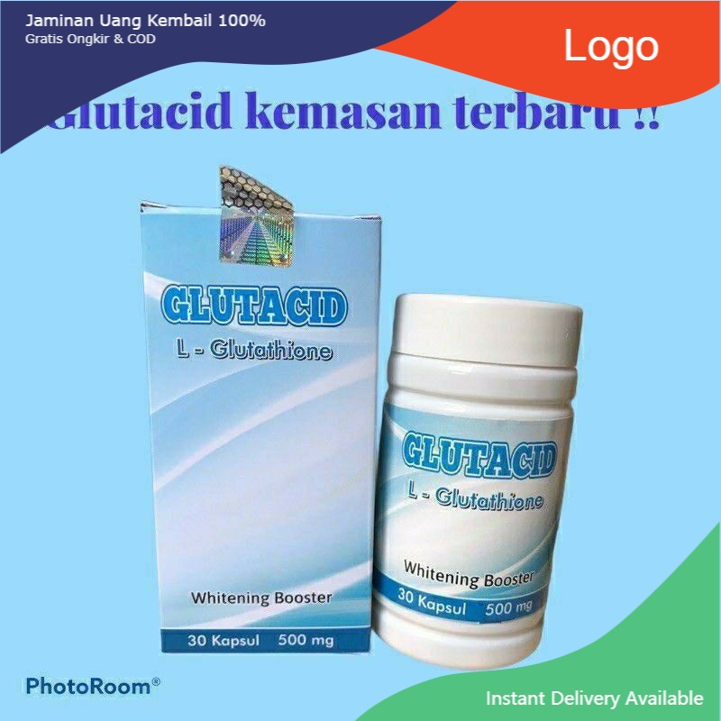 GLUTACID L-Glutathione Whitening Booster 100% Original New Obat Glutacid Suplemen Pemutih Kulit Dijamin original (CP4) Asli original