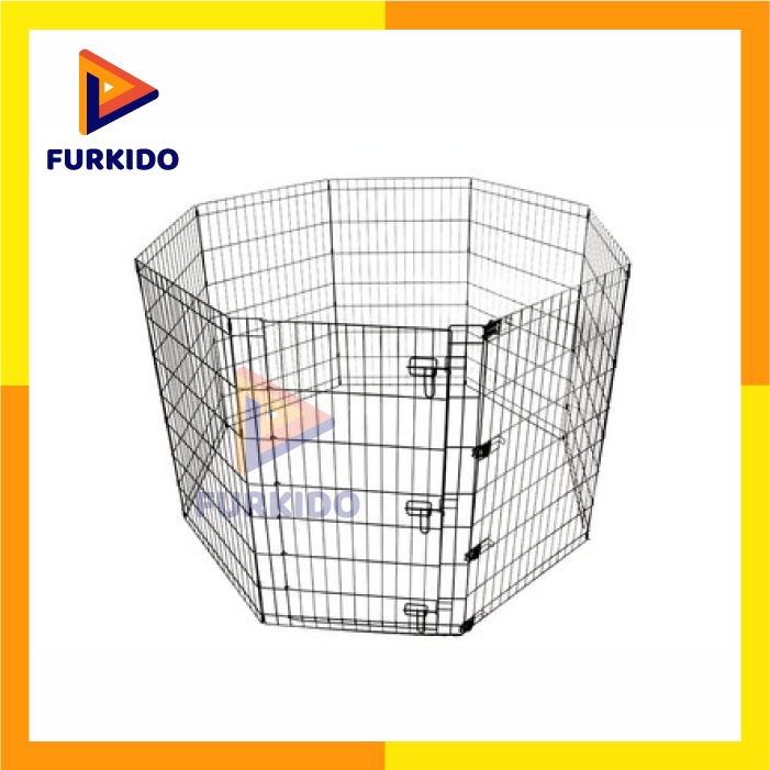 M-Pets Foldable Puppy Pen With Door / Kandang Hewan