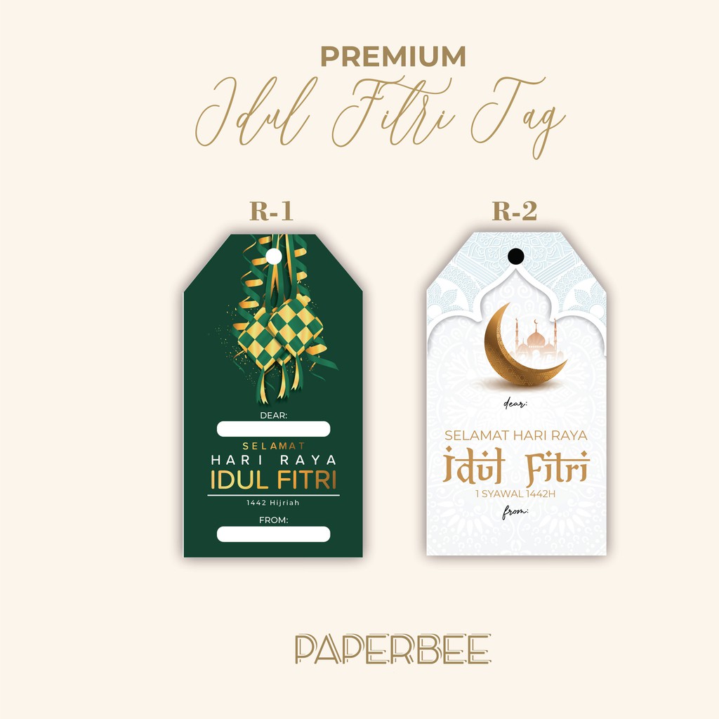 Jual Kartu Ucapan / Tag / Selamat Idul Fitri / Lebaran untuk Parcel