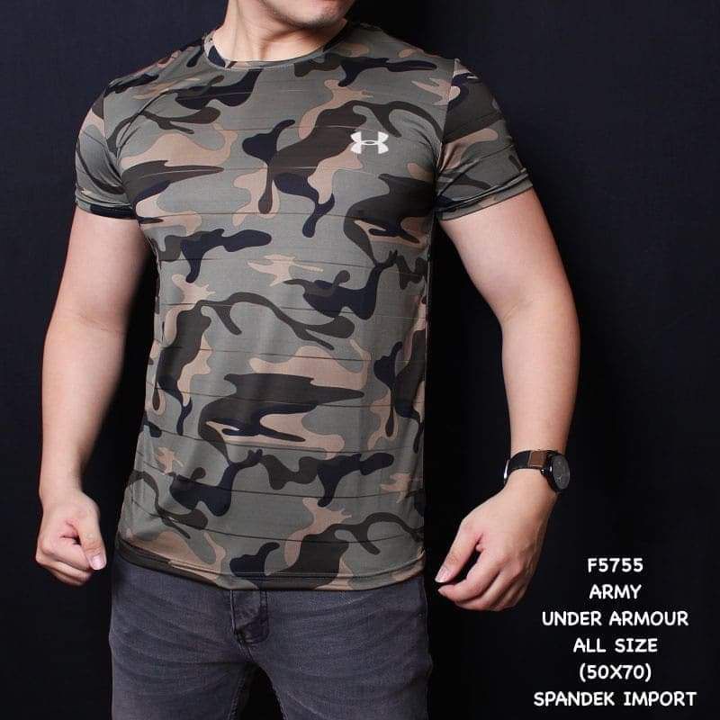 Jual PREMIUM Baju Kaos ARMY UAA camo Loreng tentara / kaos running gym ...