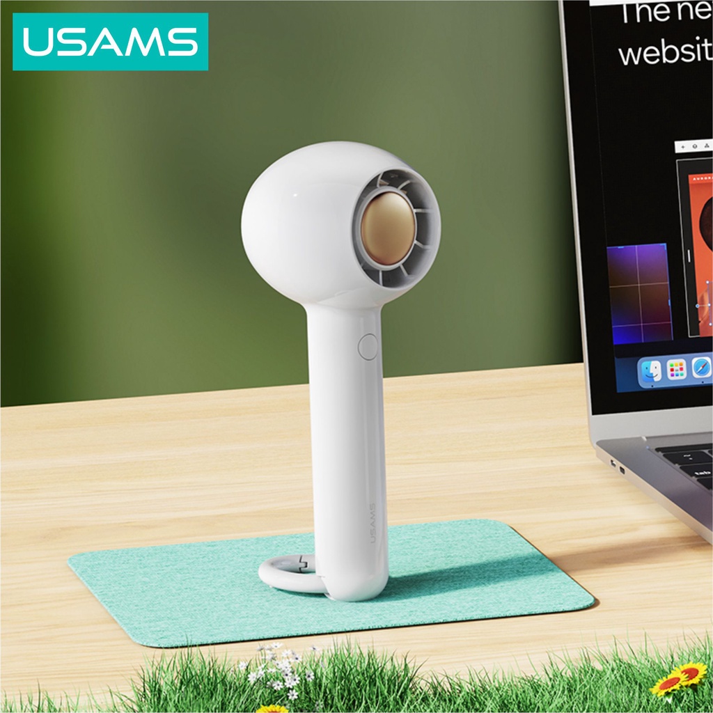 USAMS ZB251 Kipas Angin Portable Handheld Rechargeable Mini Fan