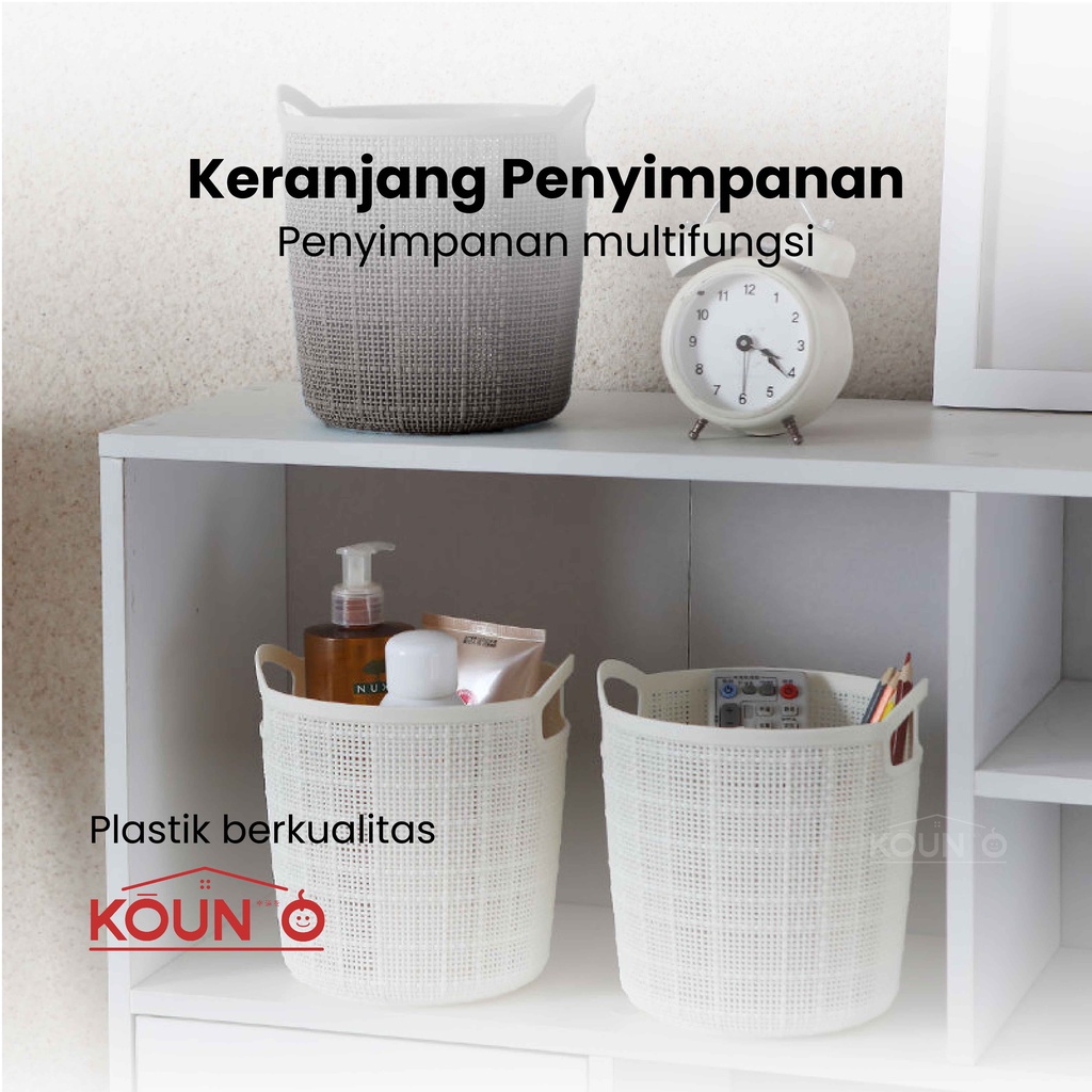 Organizer Storage Keranjang Serbaguna Tempat Penyimpanan Multifungsi Kosmetik Remote Alat Tulis Make Up Bahan Plastik