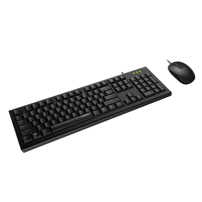 Rapoo X120 Pro Combo Keyboard &amp; Mouse Original Garansi Resmi