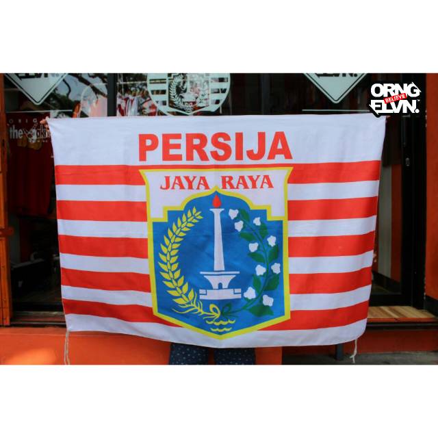 Mini Flag PERSIJA JAYA RAYA (Size: 100cm x 150cm)