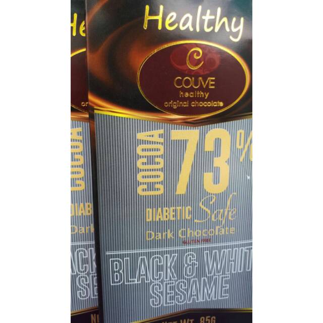 

Couve Healthy Chocolate Gluten Free 73% Dark Choco B&W Sesame