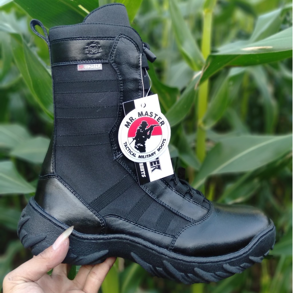 SEPATU PDL NINJA MODEL TERBARU MR MASTER KULIT SAPI ASLI SEPATU PDL TNI POLRI SECURITY SATPAM