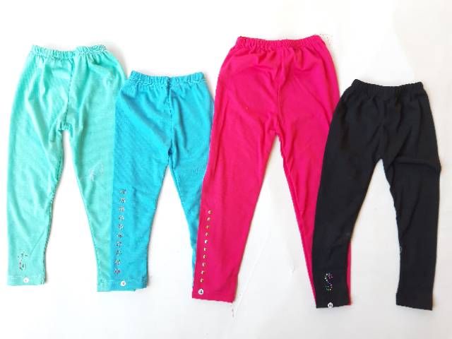 bayi-5 Tahun Legging Anak SABLON Manik manik Legging Anak spandek polosan Legging Murah