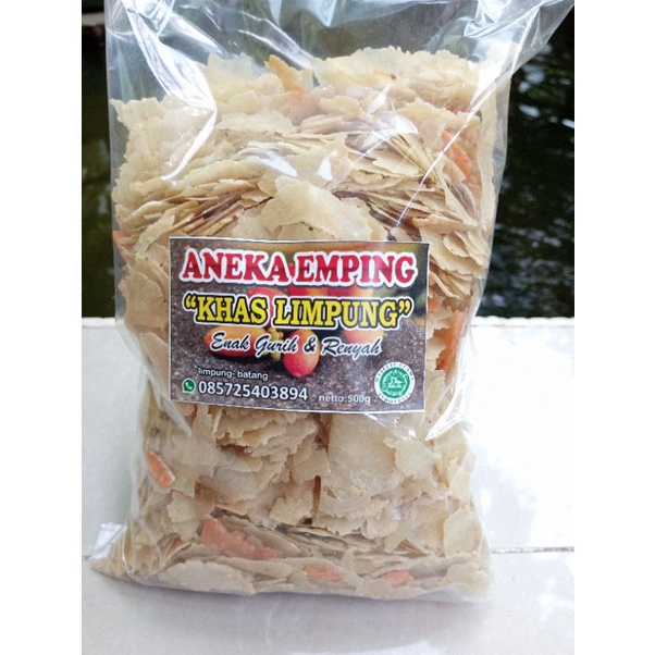 

Emping Melinjo Remukan/emping remukan untuk taburan soto/bakso/mie ayam//500g