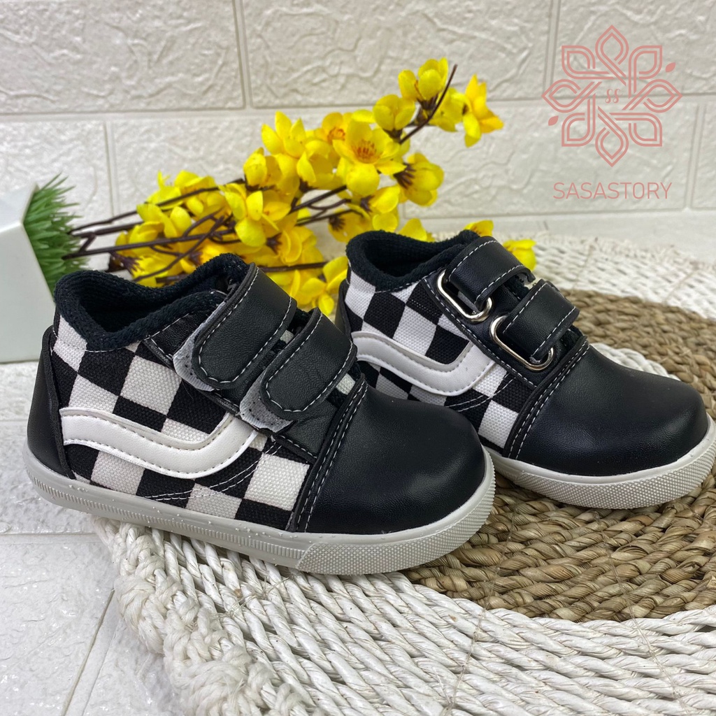 Sasastory Sepatu Sneaker Anak Laki Laki Usia 1 2 3 Tahun Sepatu Sneaker Anak Perempuan Usia 1 2 3 Tahun Sepatu Formal Anak Sepatu Gaya Anak Sepatu Trendy FA27