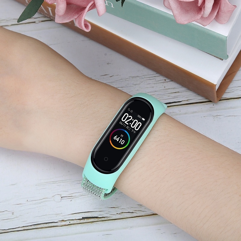 Xiaomi Band 5/4/3 Nylon Strap Sport loop watch Belt Miband strap Wristband for xiaomi Mi band 5 4 3 Bracelet