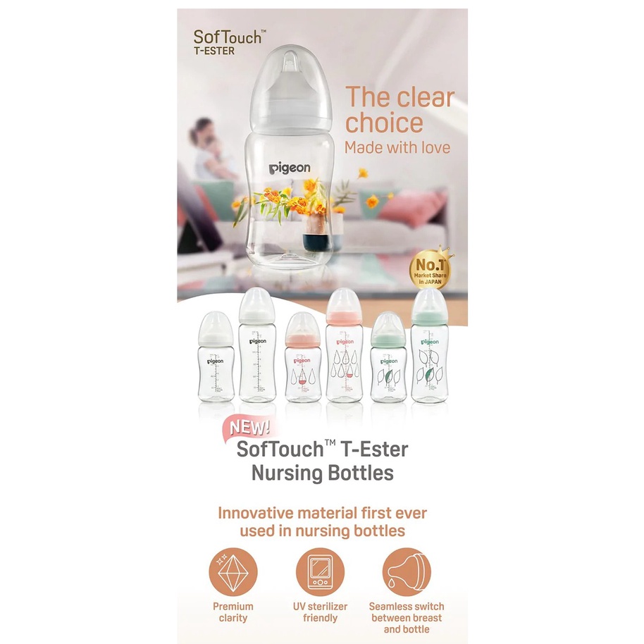 Pigeon Premium Care SofTouch T-Ester Bottle