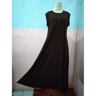 Inner Gamis  Daleman Tanpa Lengan Kaos  Rayon Busui  kancing 