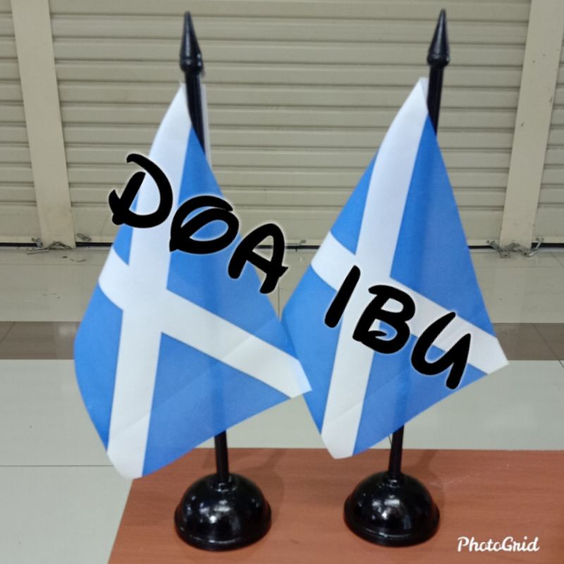 

best seller tiang kayu meja+bendera SKOTLANDIA ready stock