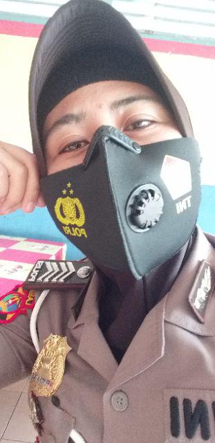 Masker Tni Polri  Ventilator Versi N95