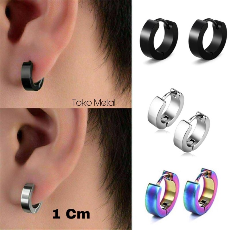 Anting Titanium Tindik Pria dan Wanita 1 Pasang [ Toko Metal ]