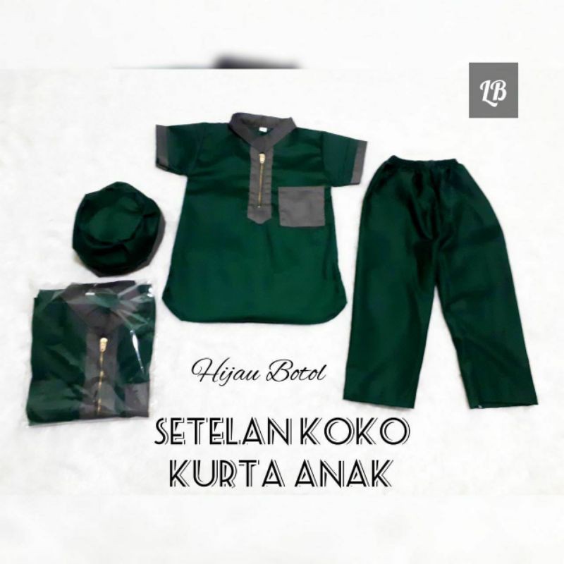 set koko kurta anak toyobo premium