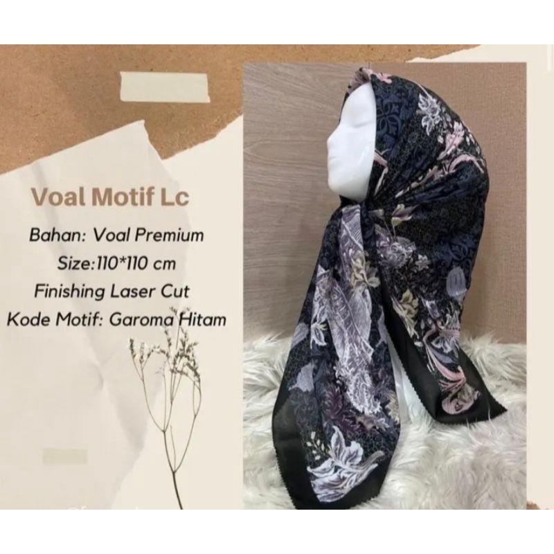 DEENAY KW HIJAB VOAL TERBARU MOTIF LC
