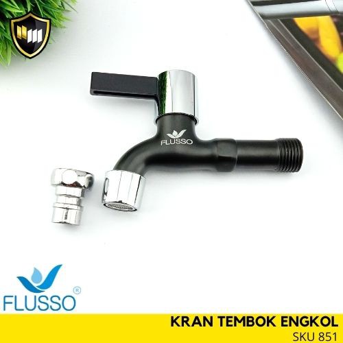 Jual Flusso Kran Air Tembok Kran Tembok Black Kran Air Terbaru