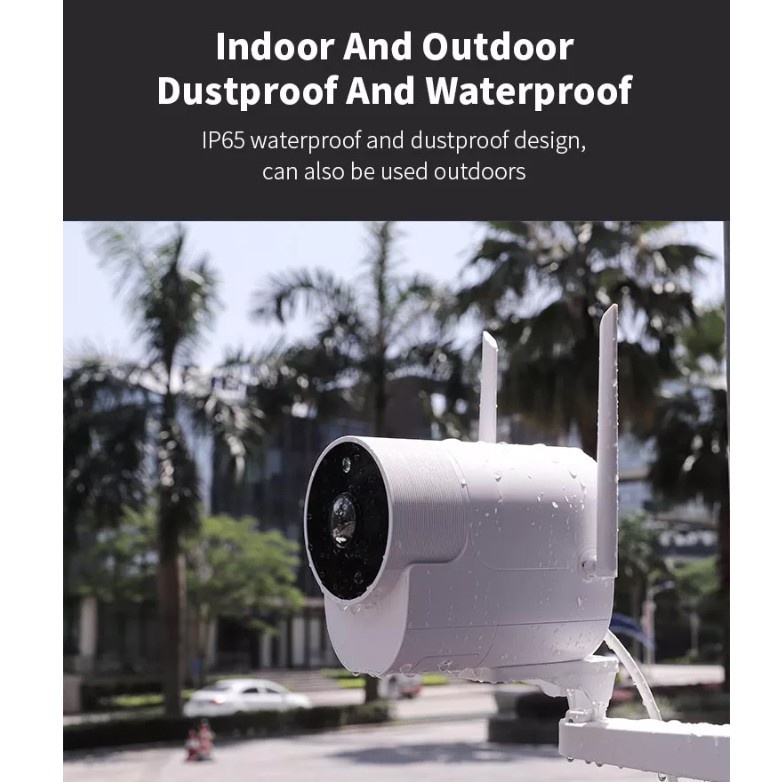 Kamera CCTV Xiaovv Pro 2K Wifi Outdoor Camera 1080P Waterproof Panoramic Pengawas Original-1