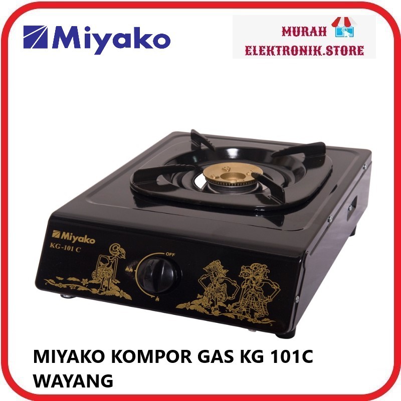 Miyako Kompor Gas LPG 1 Tungku  KG-101 C / KG101C / KG 101 C