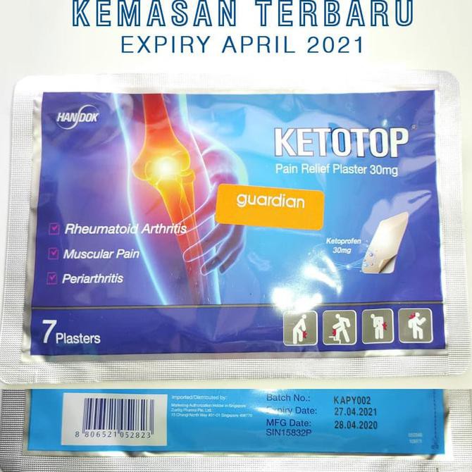 ((BISA COD)) Koyo Plaster KETOTOP Kefentech Pain Relief Patch Impor Singapore isi 7 BERKUALITAS