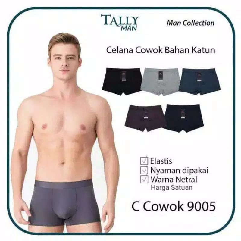 celana dalam pria TALLY / Boxer pria TALLY Cotton spandex