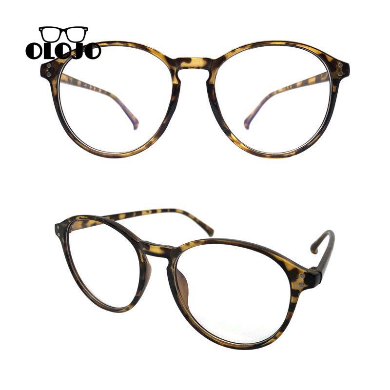 【COD】Kacamata Anti blue Light Model Flat kacamata oval leopard print Korea