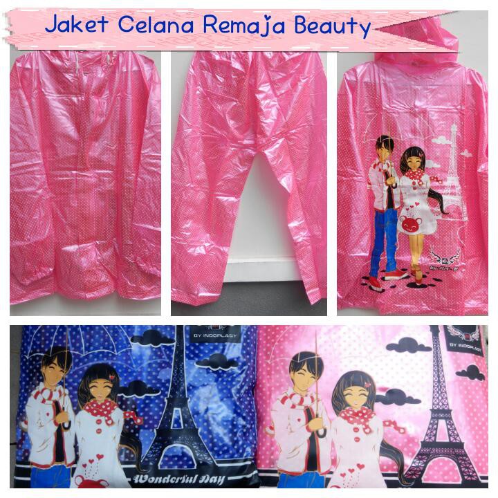 Jas Hujan Jaket Celana Polkadot Beauty Paris - Jas Hujan Remaja - Jas Hujan Keren