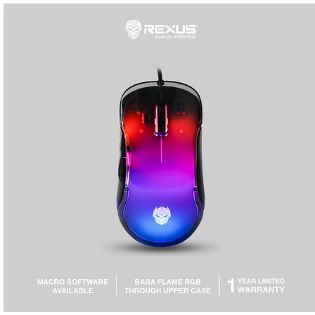 ITSTORE Mouse Gaming Rexus Xierra X17 Bara Crystal RGB/ Xierra X 17 X-17 LED